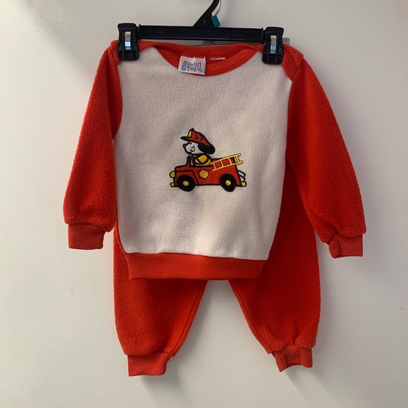 Small Steps Dog In Firetruck Fleece 24Month Set - Picture 8 of 8